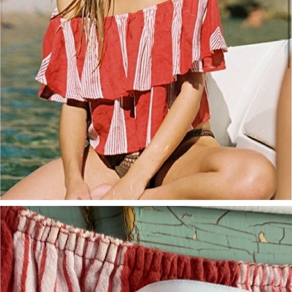 Like New Ruffle Stripe Top - Picture 8 of 8